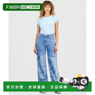 1h可退 【美国直邮】guess 女士 牛仔裤直筒裤