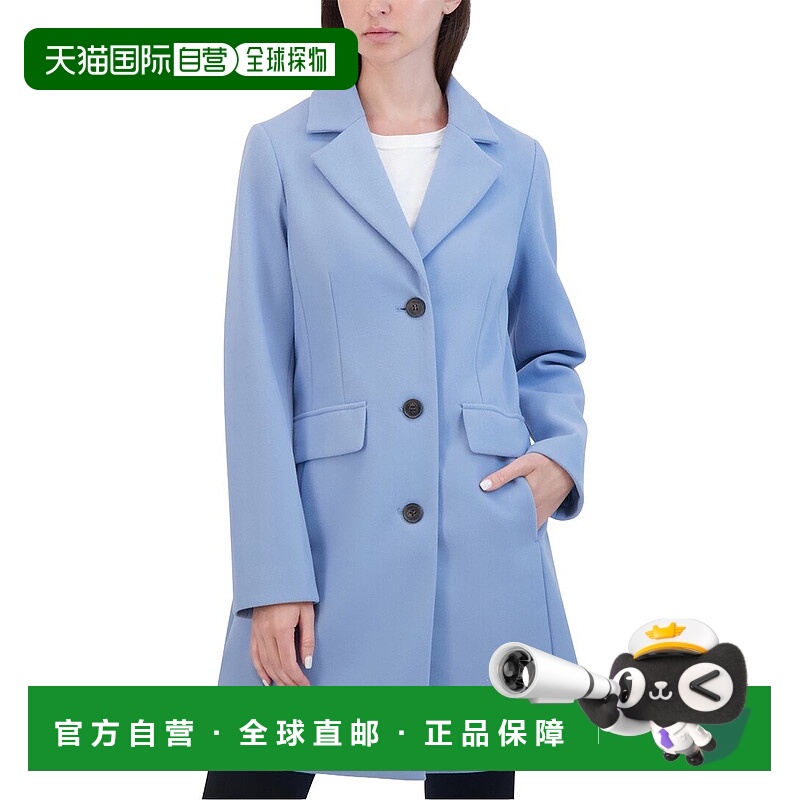 自营Laundry by Shelli Segal Walker Coat - blue 美国奥莱直发