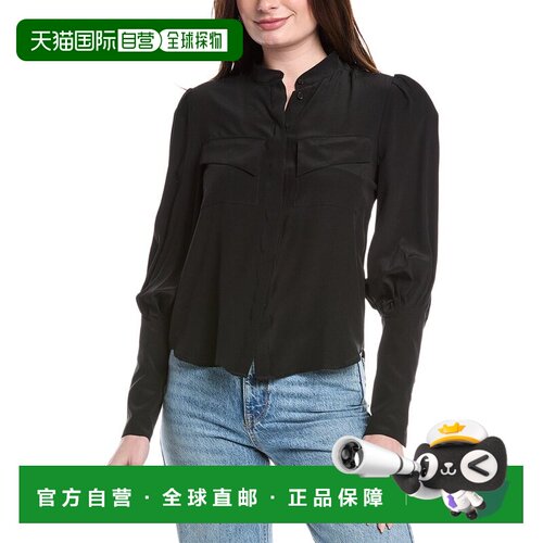自营Arias Signature Blouse - black 美国奥莱直发泡泡袖