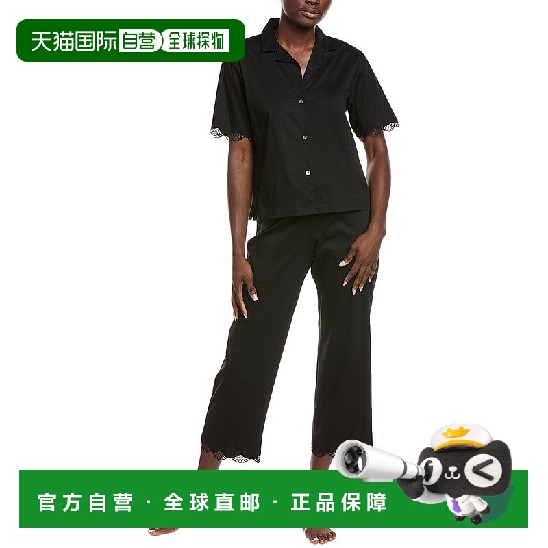 自营Natori 2pc Bliss Serenity Pajama Set - black 美国奥莱直