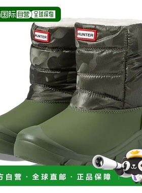 自营Hunter Intrepid Reflective Camo Snow Boots Toddler Green