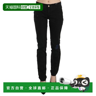 自营John Skinny Women Paint Pants Waist Low Galliano blue