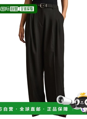 自营Reiss Freja Wide Belted Tailored Trouser - black 美国奥