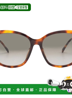 自营Jimmy Choo Brown Gradient Butterfly Ladies Sunglasses NE