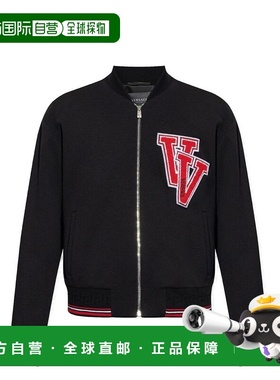 自营Versace Virgin Wool Men's Bomber - black 美国奥莱直发