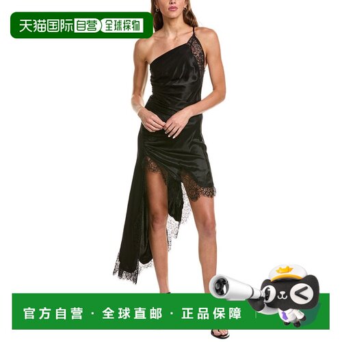 自营Bardot Rayner单肩连衣裙-黑色 美国奥莱直发