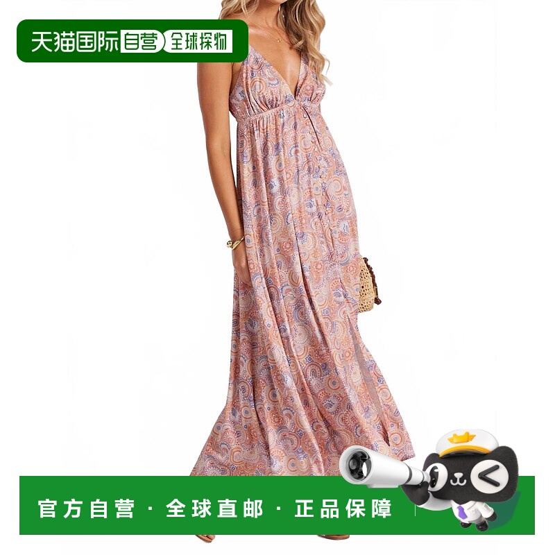 自营bishop + youngSabrina Maxi马赛克印花连衣裙-马赛克印花 美