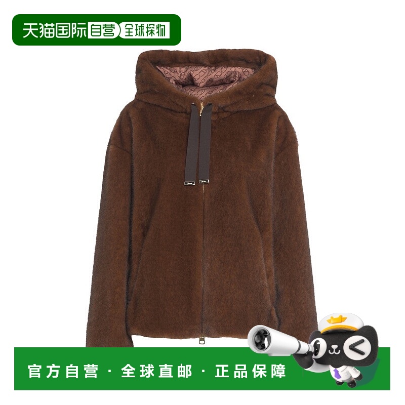 自营hernoFaux Fur Hooded Jacket - black 美国奥莱直发