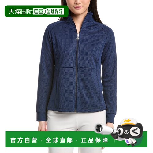 自营Callaway Full-Zip Hex Fleece Jacket - blue 美国奥莱直发