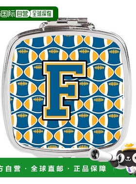 自营Carolines Treasures CJ1077-FSCM 字母 F 足球蓝色和金正品