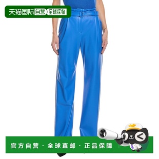 High Leather Waist Trouser 美国奥莱 自营LAPOINTE blue Faux