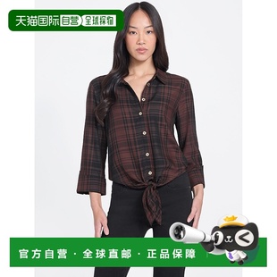 Flannel multi Shirt oak 美国奥莱直发 brown 自营guessMercy