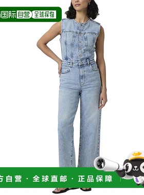 自营PAIGE Cirie Ankle Denim Jumpsuit - blue 美国奥莱直发