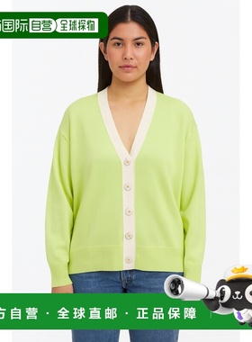 自营incashmereCashmere V-Neck Cardigan - agave+white 美国奥