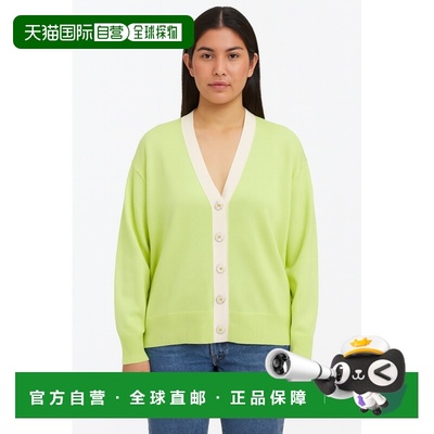 自营incashmereCashmere V-Neck Cardigan - agave+white 美国奥