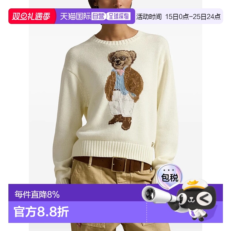 美国直邮POLO RALPH LAUREN - Women Cotton Bear Sweater Pullov