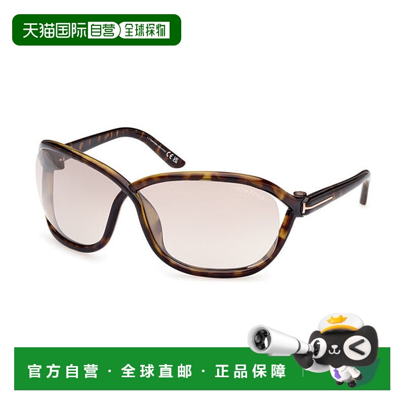 自营Tom Ford Sunglasses Geometric Full Rim, Shiny Black Fram