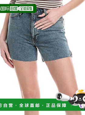 自营 rag & bone碎布和骨头复古剪裁短款-蓝色 美国奥莱直发短裤