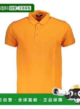 自营 Cavalli Class纯棉男式翻领衬衫-橙色 美国奥莱直发