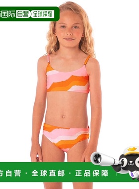 自营Kids Maaji Holbox Bikini Set Paradiso Waves Mid Rise Adj