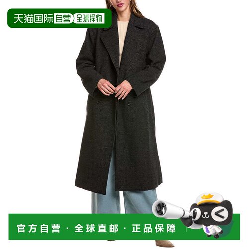 自营Proenza Schouler White Label Ronan Wool-Blend Coat - bla