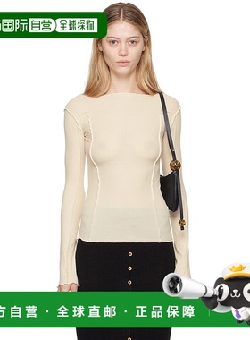 1h可退 香港直邮潮奢 Baserange 女士 灰白色 Omato 长袖 T 恤 TT