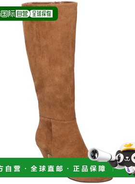 自营Bella Vita Corinne Womens Brown Faux Suede Round Toe Mid