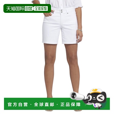 自营NYDJ Frankie Optic White Short - White 短裤美国直发奥莱