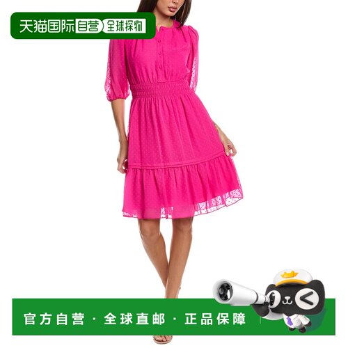 自营Nanette Nanette Lepore Clipped Dot Mini Dress - pink 美