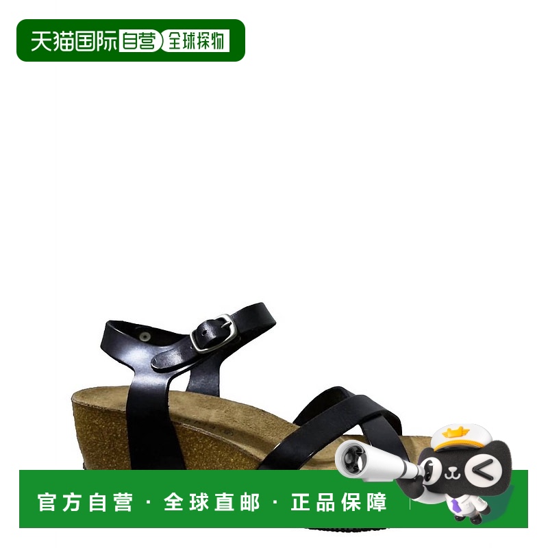 自营 eric michaelWomen's Veda Strap Wedge Sandals In Black -