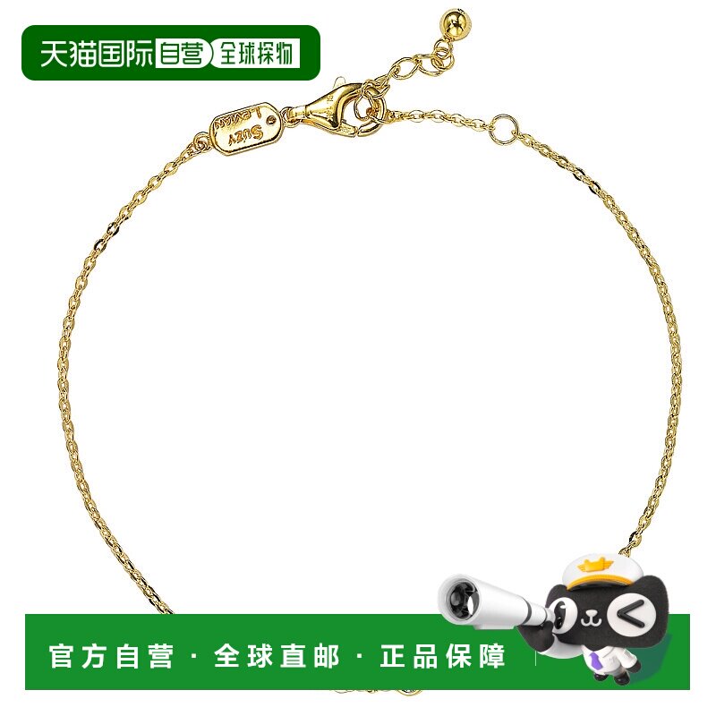 自营 Suzy Levian .15 ct TDW 14K 黄金钻石单石手链 - 黄色 美国