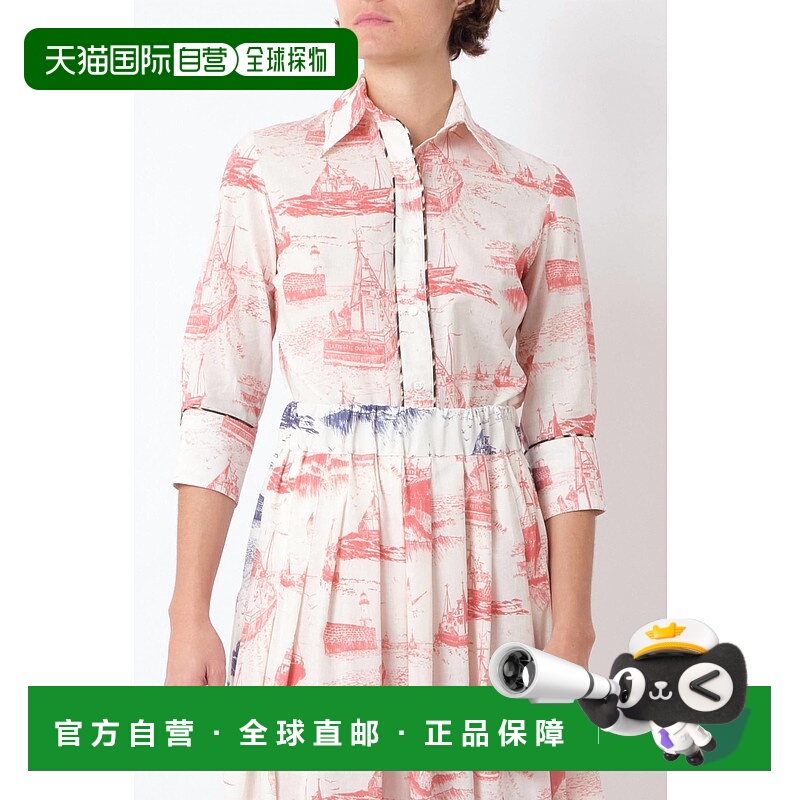 自营la prestic ouistonEmmanuelle Long Sleeves Shirt In Peche