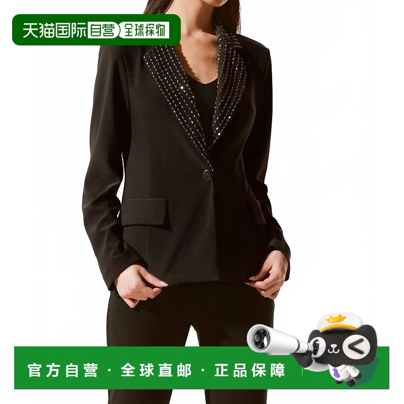 自营 joseph ribkoffEmbellished Long Sleeve Blazer In Black -