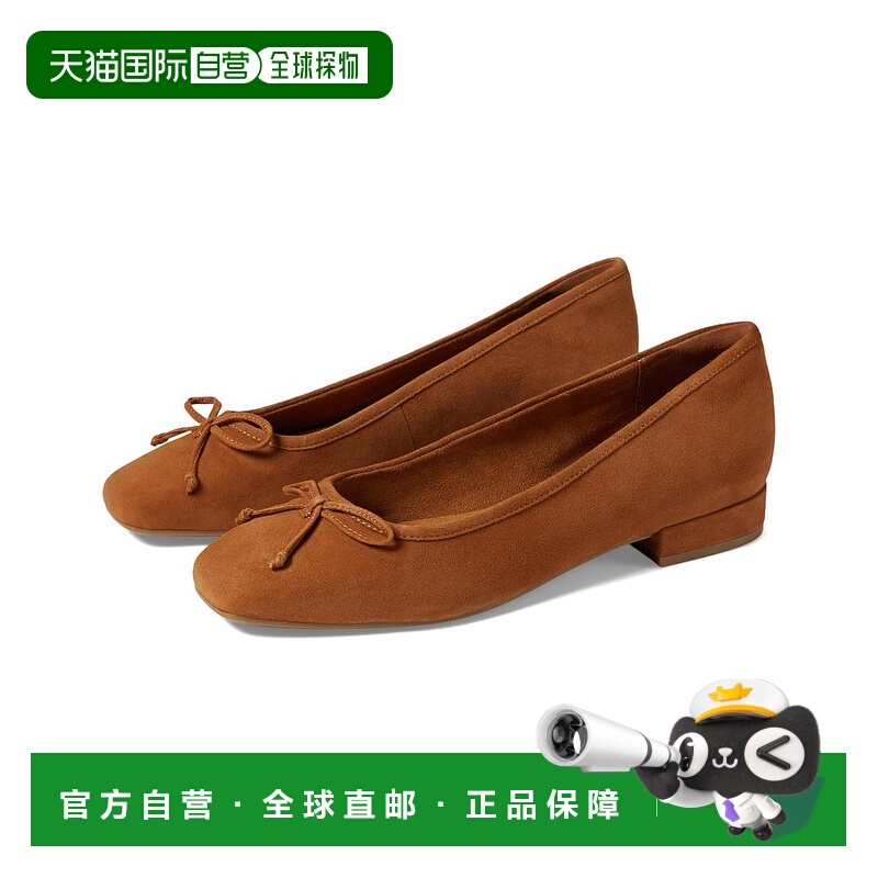 1h可退 【美国直邮】Rockport/乐步女士时装单鞋浅口平底方头真皮