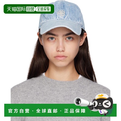 自营 潮奢 ANINE BING 女士 蓝色 Jeremy 棒球帽 A1211407