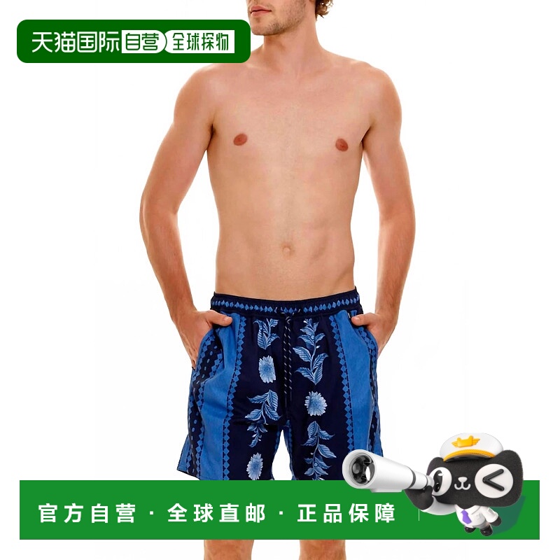 自营agua benditaMen's Joe Jardim Swim Trunks In Blue - blue