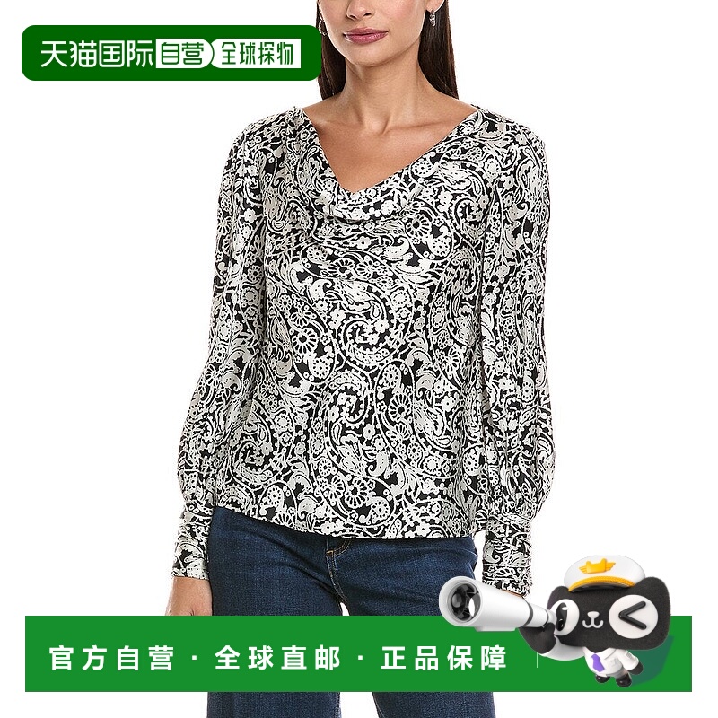 自营tyler boe Olivia Silk Top - white 美国奥莱直发