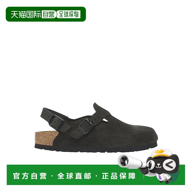 自营birkenstockClassic Black Tokio Clogs With Adjustable Str