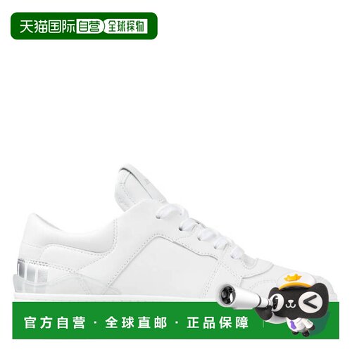 自营Jimmy Choo Florent/F Mix皮革运动鞋-x白色 美国奥莱直发
