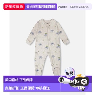 自营deux par deuxOrganic Cotton Baby One-Piece Pyjama Grey E