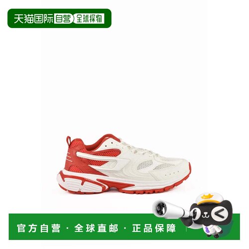 自营dieselFabric Sneakers - White/Red - red 美国奥莱直发