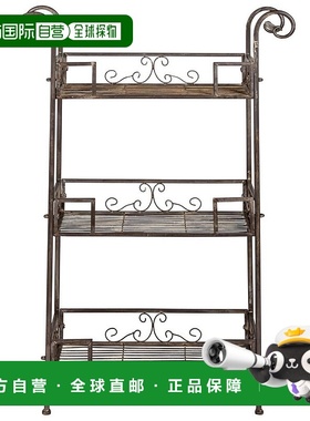 自营 safaviehNoreen 3 层搁板 - 质朴的棕色 美国奥莱直发