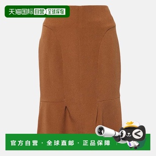 自营Marni Brown Crepe Double Silk Mini Skirt - brown 美国奥