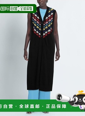 1h可退 【美国直邮】BARRIE女士毛衣无袖长款羊毛羊绒针织连帽女