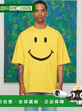 1h可退 香港直邮潮奢 Moschino 莫斯奇诺 男士 黄色 Organic Cott