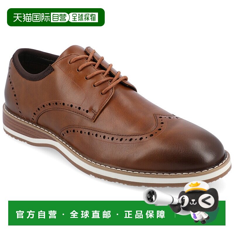 自营 vance co.万斯. Co Ozzy Wingtip 混合正装鞋 - 干邑色 美国