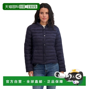 自营TAHARI Women's Lightweight Quilted Stretch Jacket with S