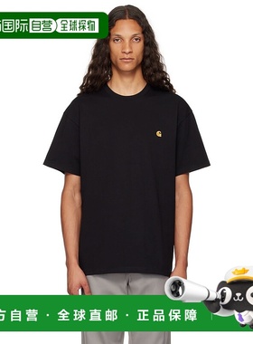 1h可退 香港直邮潮奢 CARHARTT WIP 男士 黑色 Chase T 恤 I02639