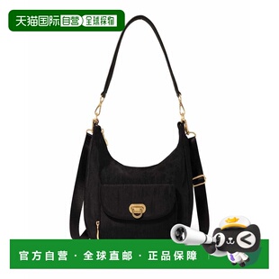 自营baggallini Coastal Flip Lock Half Moon Bag - black with