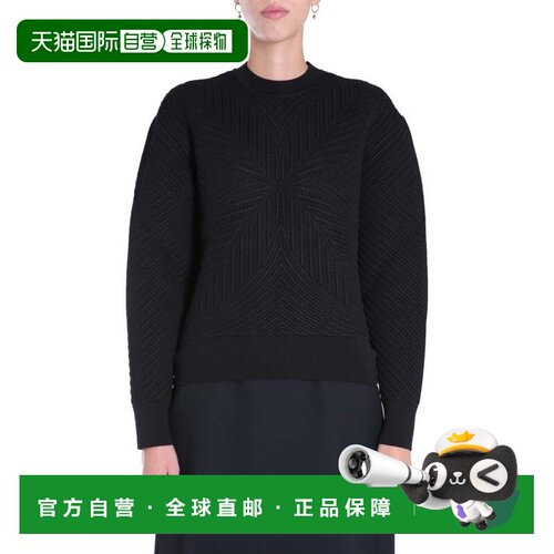 自营alexander mcqueen质感黑色水手领毛衣-黑色 美国奥莱直发